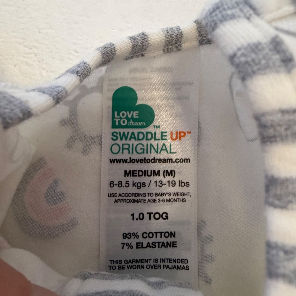 Love To Dream Swaddle Up Original Medium 1.0 TOG Rainbow Sun Print Sleep Sack - Picture 3 of 6